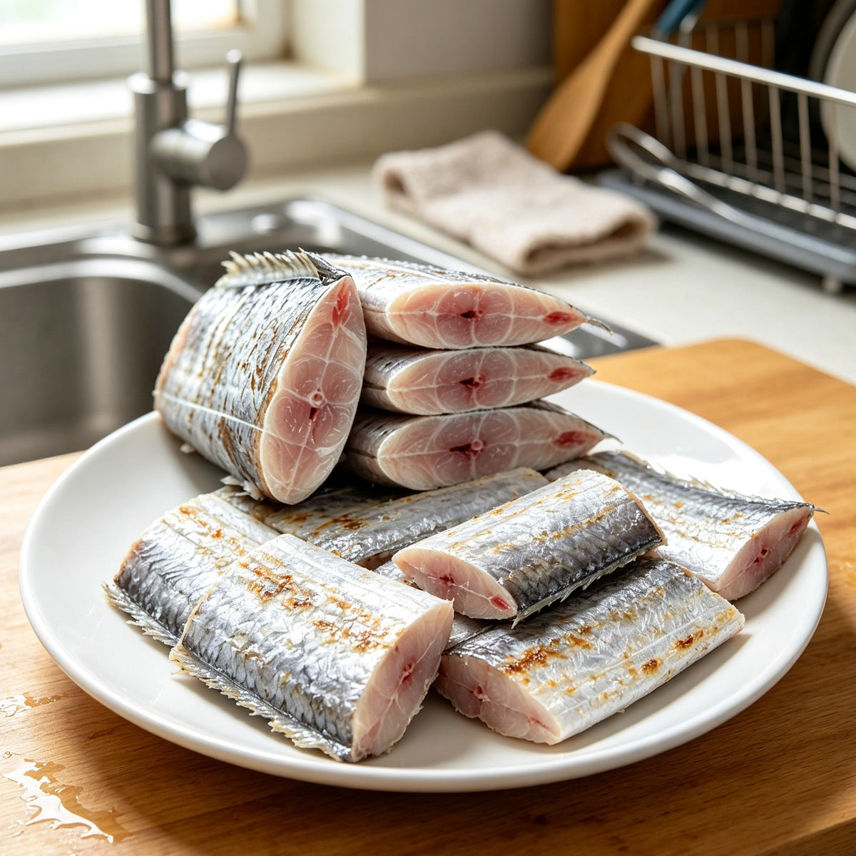Fresh Hairtail Fish Steaks