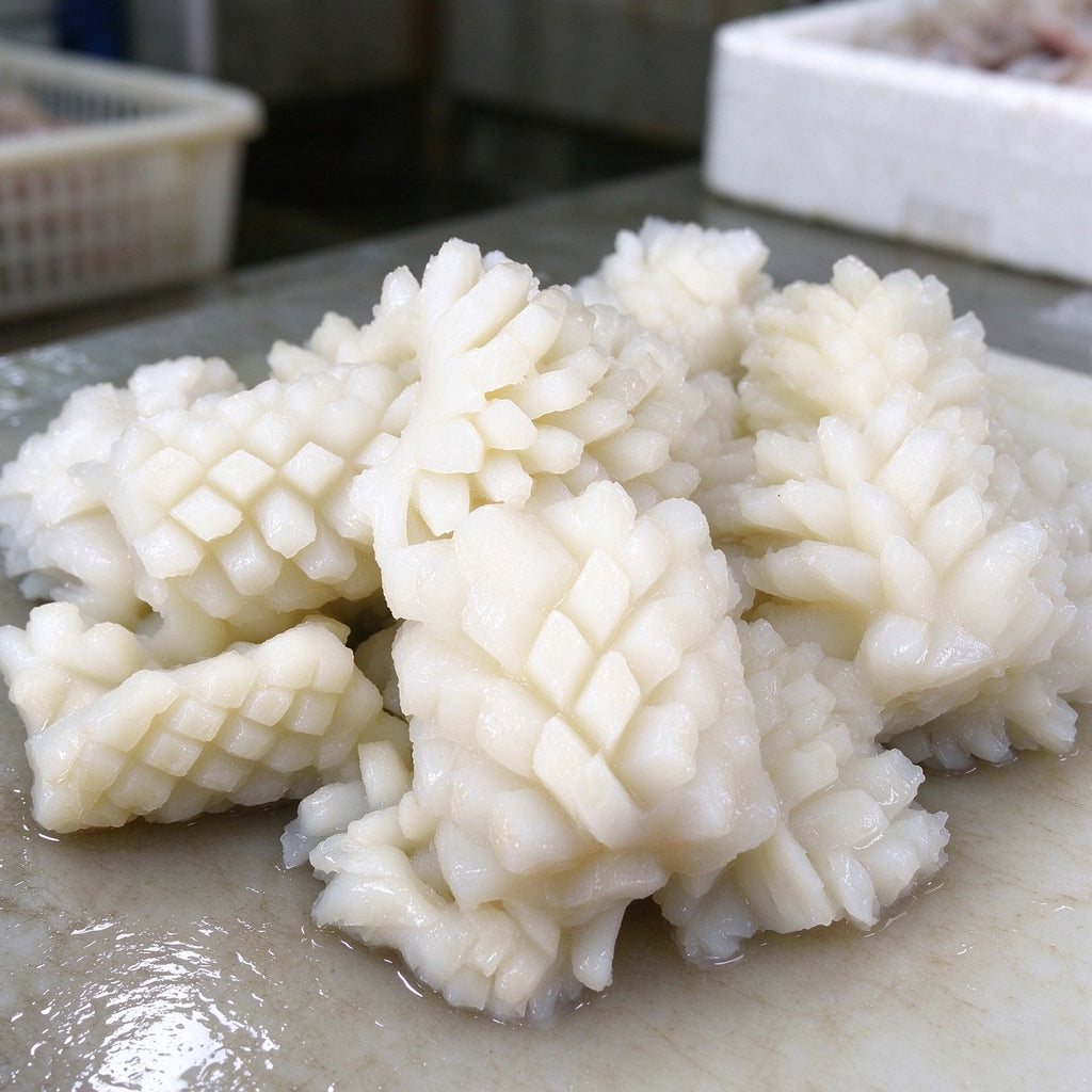 Fresh Scored Squid Rolls